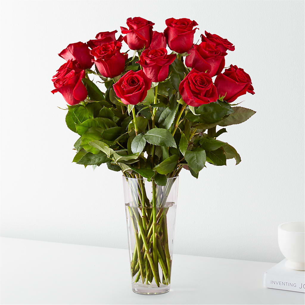 Long Stem Red Rose Bouquet – Flower Cafe, Hartford WI