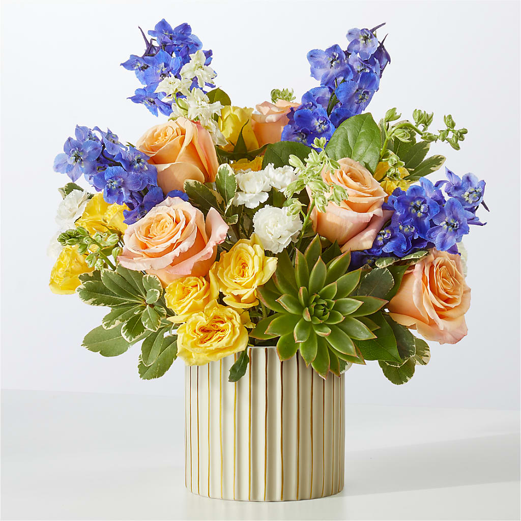 Cobalt Reverie Bouquet – Flower Cafe, Hartford WI