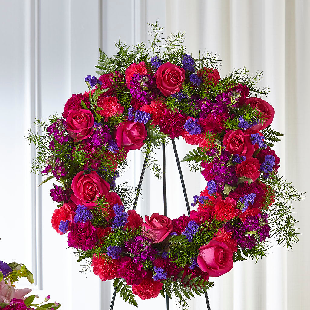 Calming Colors Wreath – Flower Cafe, Hartford WI