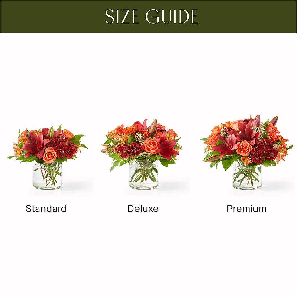 Crimson Leaves Bouquet – Flower Cafe, Hartford WI