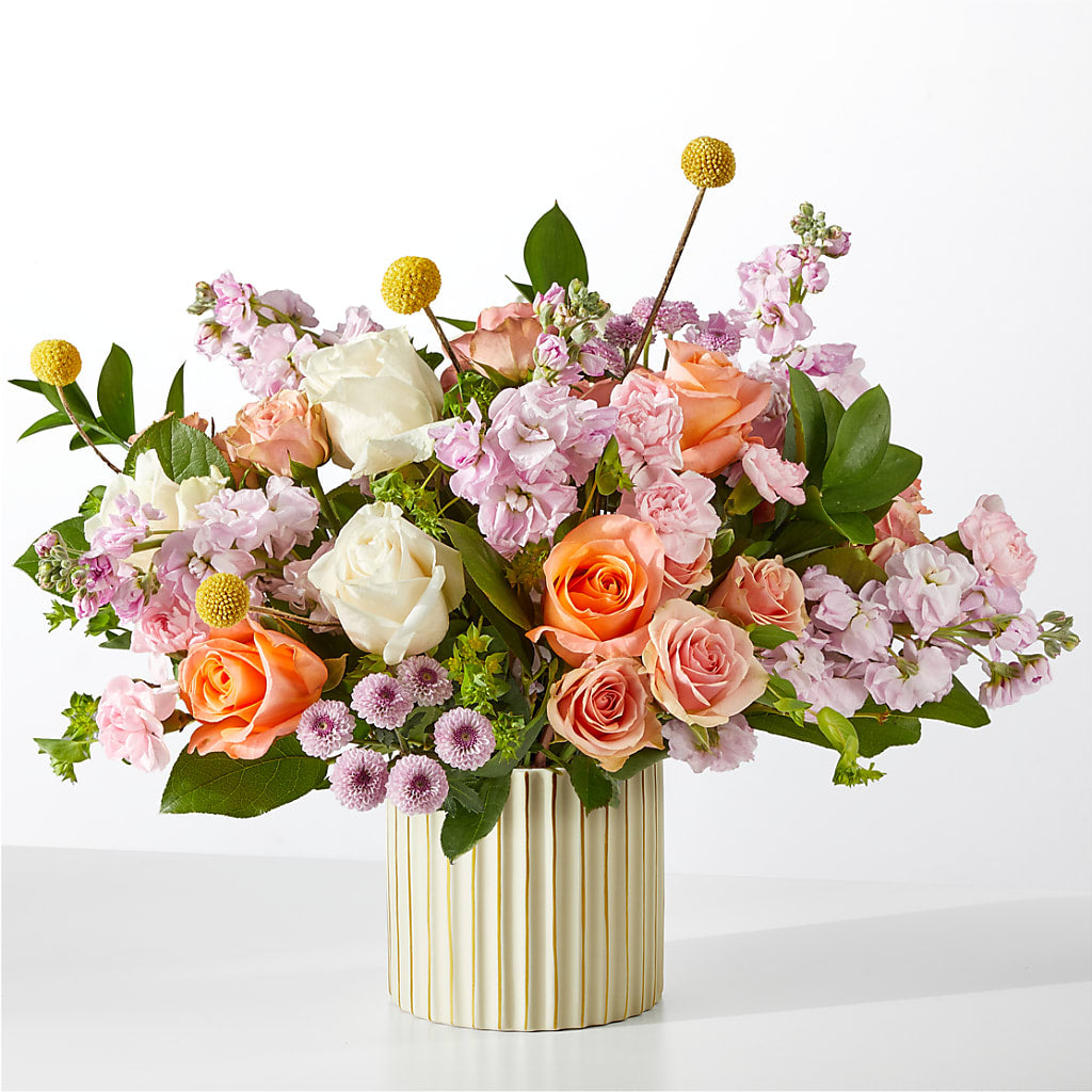 French Market Bouquet with Ivory Vase – Flower Cafe, Hartford WI
