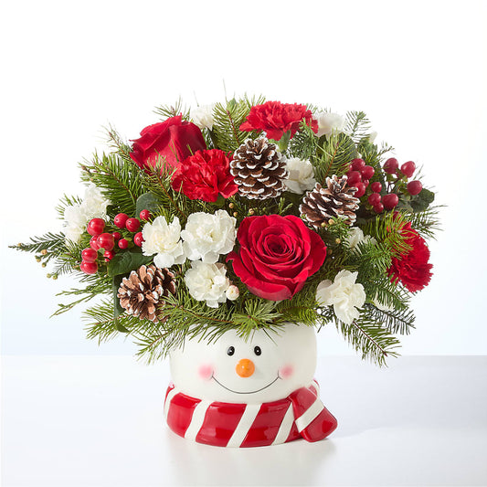 Jolly Snowman Bouquet –  Flower Cafe, Hartford WI