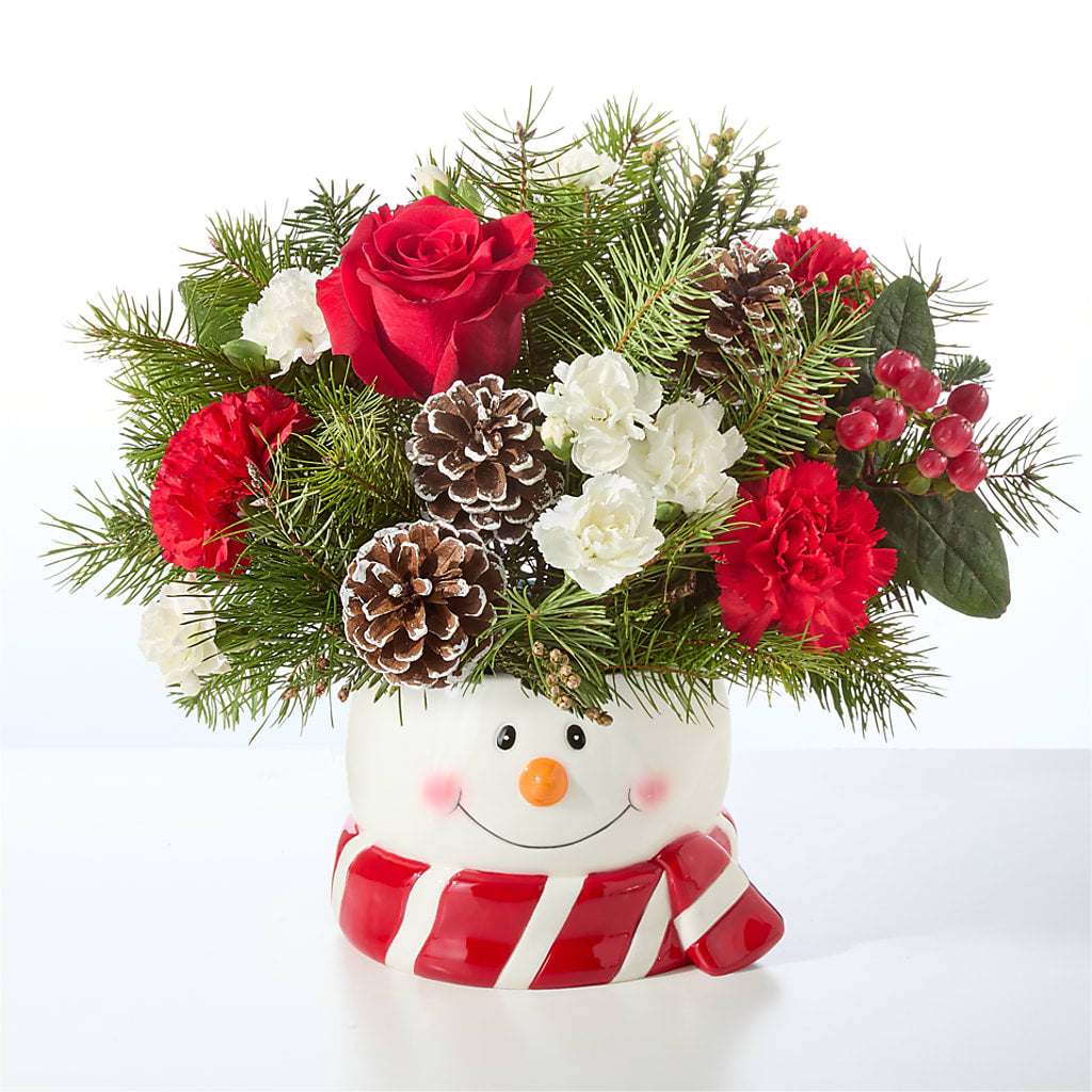Jolly Snowman Bouquet –  Flower Cafe, Hartford WI