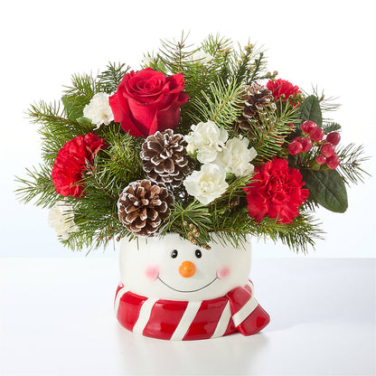 Jolly Snowman Bouquet –  Flower Cafe, Hartford WI