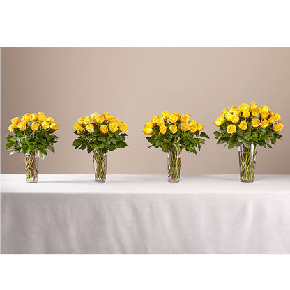 Long Stem Yellow Rose Bouquet –  Flower Cafe, Hartford WI