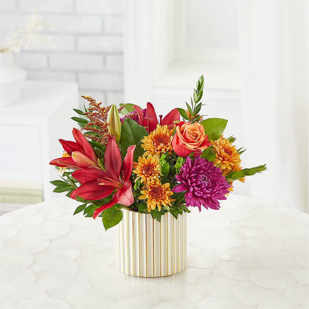 Burgundy Landscape Bouquet –  Flower Cafe, Hartford WI