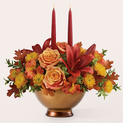 Harvest Table Centerpiece –  Flower Cafe, Hartford WI