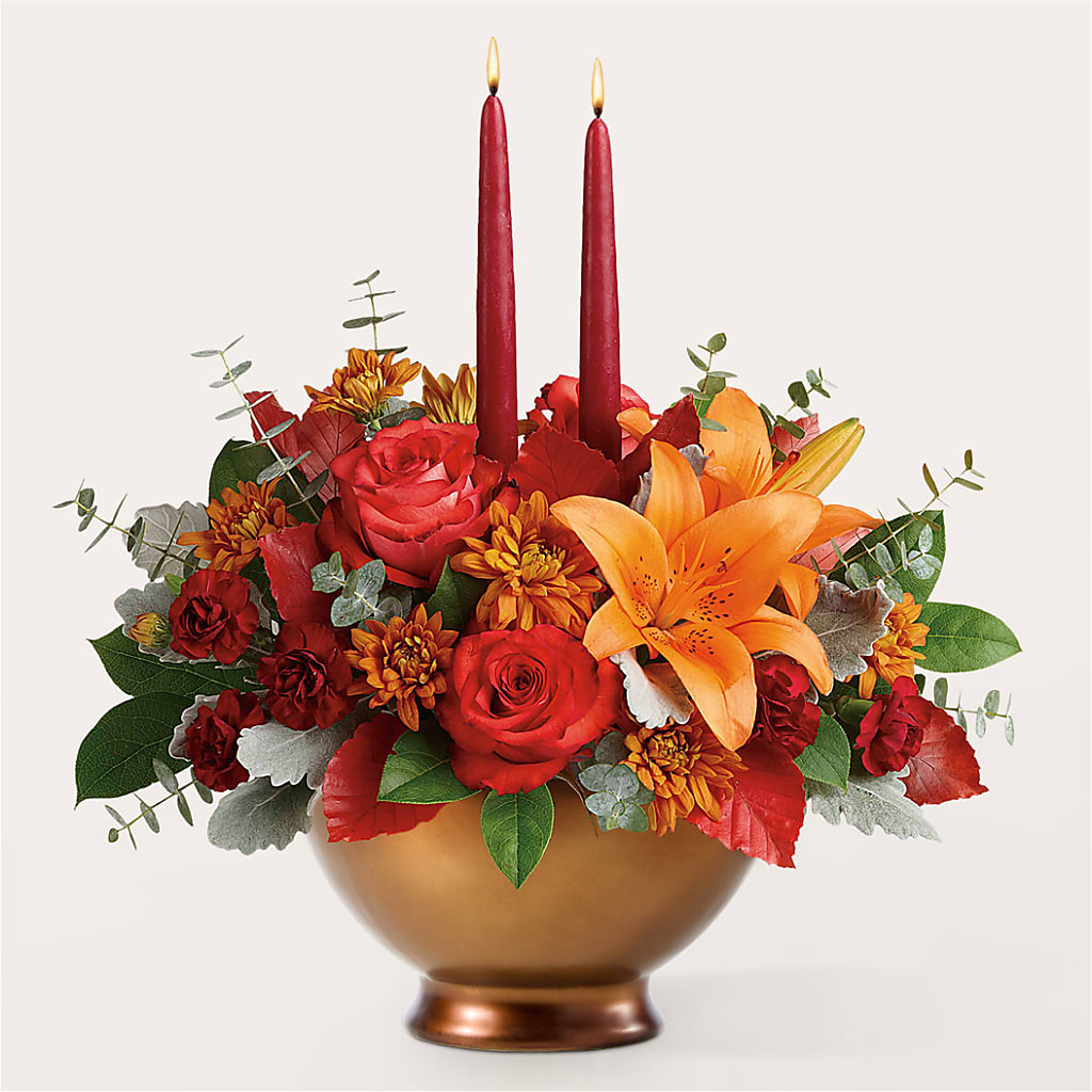 Fruits of Fall Centerpiece –  Flower Cafe, Hartford WI