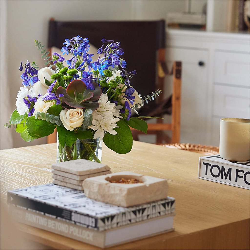 Cerulean Waves Bouquet –  Flower Cafe, Hartford WI