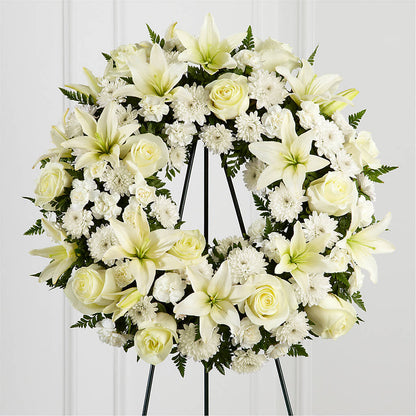 Treasured Tribute Wreath –  Flower Cafe, Hartford WI