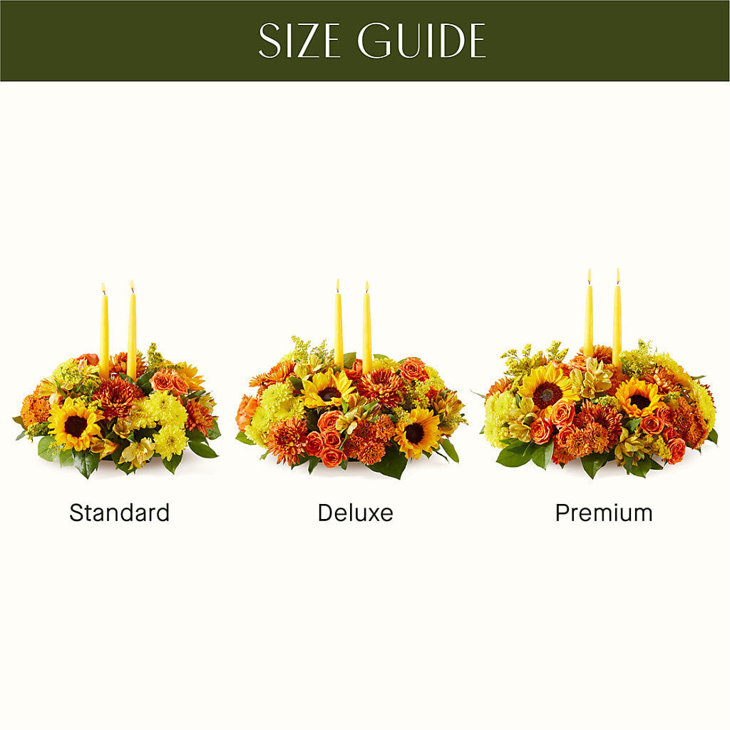 Autumn Harmony Centerpiece –  Flower Cafe, Hartford WI