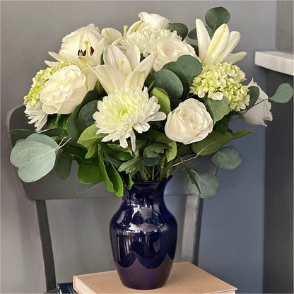 Snowy Dreams Bouquet –  Flower Cafe, Hartford WI