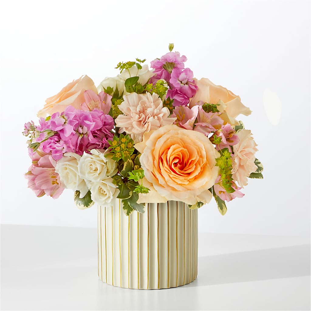 Paradise Bouquet with Ivory Vase –  Flower Cafe, Hartford WI