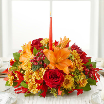 Autumn's Embrace Centerpiece –  Flower Cafe, Hartford WI