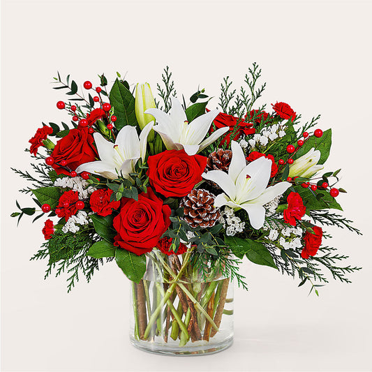Best in Snow Bouquet –  Flower Cafe, Hartford WI
