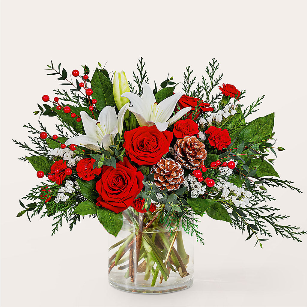 Best in Snow Bouquet –  Flower Cafe, Hartford WI